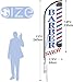 Barber Flag, Barbershop Flags with Pole Kit, Barbershop Flag with Pole Set for Businesses, Advertising Swooper Feather Flag Banner Sign for Barber Shop Business 11FT