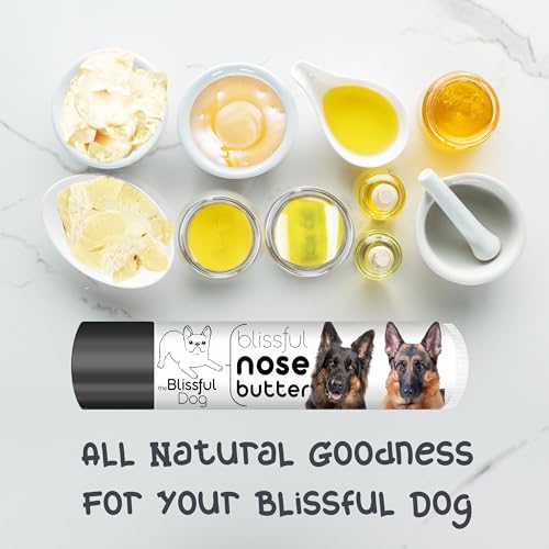 Image of The Blissful Dog German Shepherd Nose Butter, Versatile Dog Nose Balm for Dry Nose, Handcrafted Nose Moisturizer, Easy-to-Apply Dog Essentials, Unscented, 0.15 oz.
