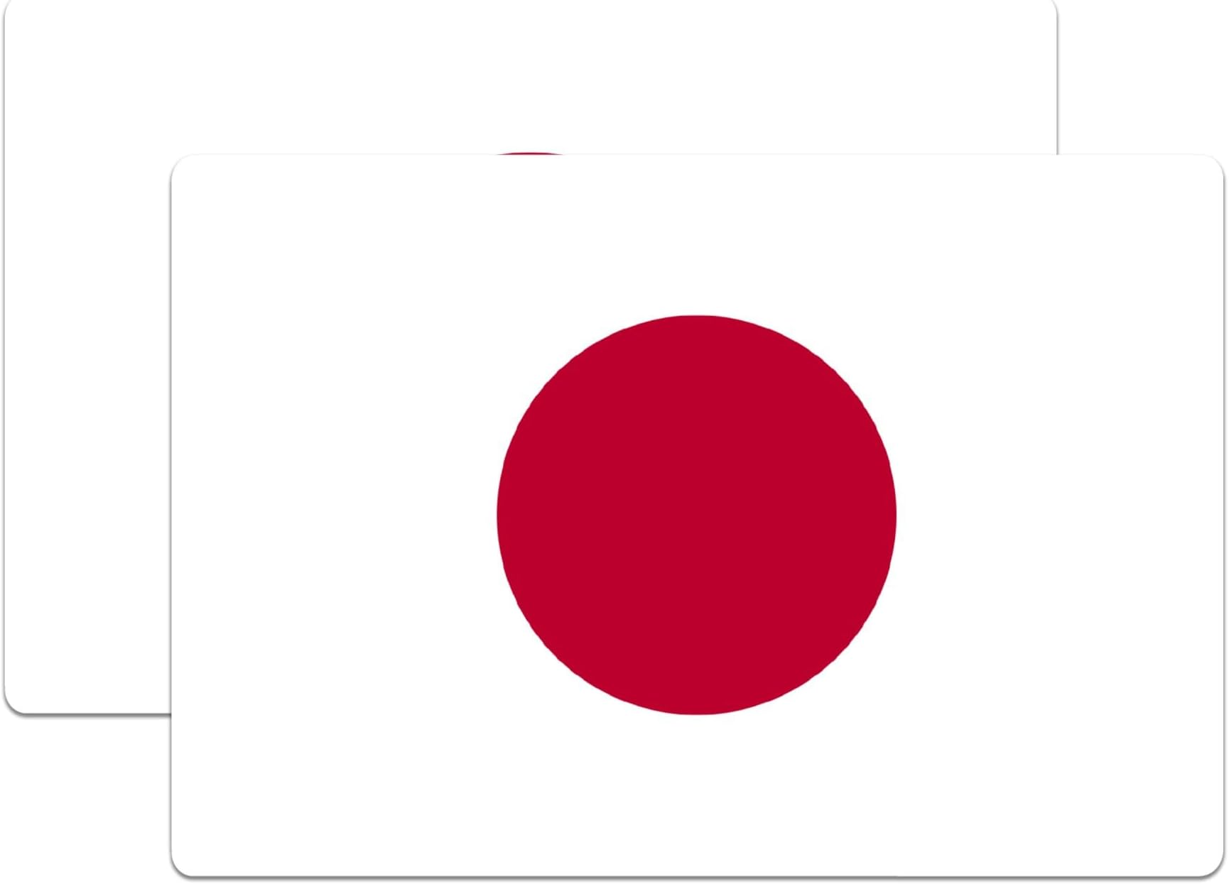 (2 Pack) Japan World Flag Stickers - Pride - 5 Inches On Longest Side - Premium Vinyl - Choose from Over 100 Countries - for Cars, Trucks, Skateboards, Laptops - Made in USA - BMCS0897
