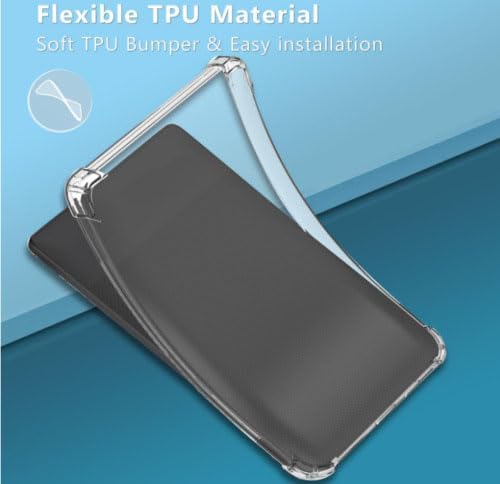 Soft Flexible Matte Transparent TPU Skin Bumper Back Cover Shell Compatible with Kobo Nia 6.0"",Easy to Install (for Kobo Clara 2E 6.0"")