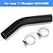 Artudatech Fuel Tank Filler Hose With 2PCS Clamps for Jeep TJ Wrangler 2003-2006