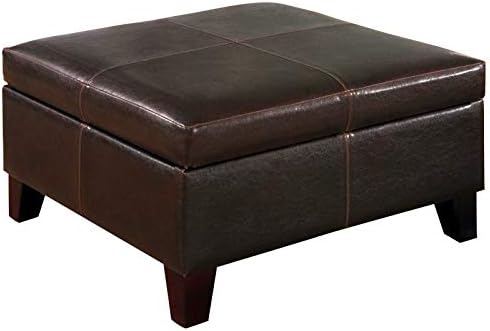 Coaster Furniture Square Storage Ottoman Brown 501042
