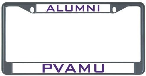 Suppwwe Prairie View A&Amp;M Alumni Metal License Plate Frame in Black Alumni 12" x 6"