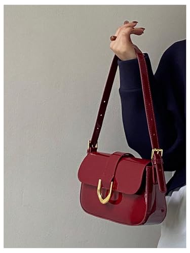 SweatyRocks Women's Vintage PU Leather Shoulder Bags Square Small Crossbody Purses2