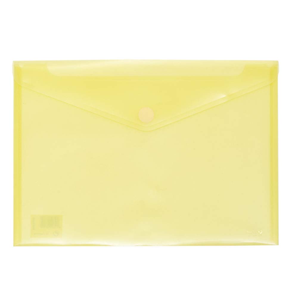 Grafoplas 04872360 – Plastic Folders Foolscap Size -12 Units Yellow