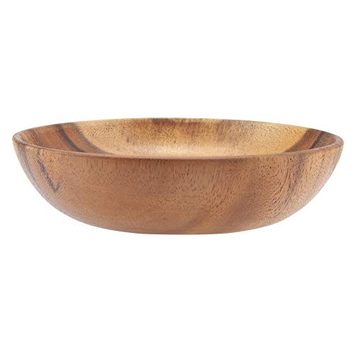 Tomotato Wooden Salad Bowl, Solid Round Acacia Serving Bowl Hand Made 8