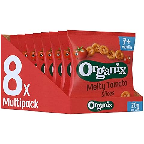 Organix Melty Tomato Slices Organic Baby Finger Food Snack 7+ Months 20g (Pack of 8) Cover