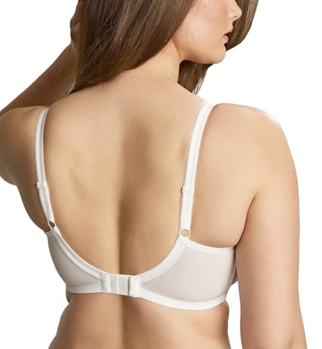 Image of Panache Tango Balcony Bra for Women - Wired, Non-Padded Full Cup Support with Leaf Embroidery