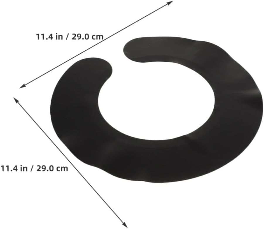 SEWACC 2pcs Silicone Hair Cutting Mat Pads Anti-hair Stick Surface Reusable Hair Straightener Silicone Mat for Home Cutting and Salon Use Flexible Non-slip Guide Shoulder Protectors