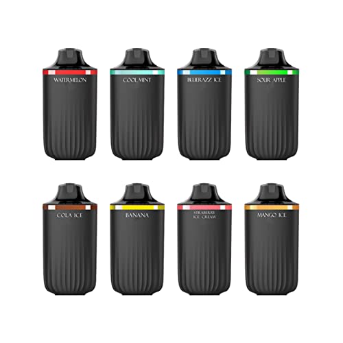 CREPUSCOLO E Zigarette, Einweg Vape 8000 Puff 400mAh Type-C Wiederaufladbar, Shisha Vape Fruchtgeschmack, Ohne Nikotin… – Bild 3