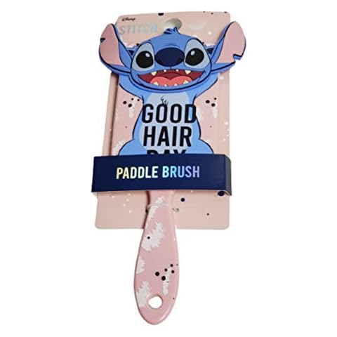 Disney Lilo & Stitch Hair Brush Ladies 3D Paddle Brush Comb Cover