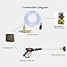 Brass Chemical Injector Kit High Pressure Washer for Pressure Washer 5000PSI Adjustable Downstream Injector with 9.8ft Tube, a 1/4 Inch Black Soap, 65° Spray Angle Nozzle, 3/8 Inch Quick Connector