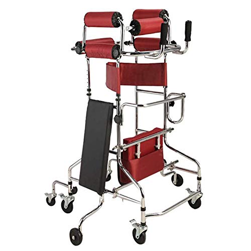 HJK Höhenverstellbar Ältere Walker, Stroke Hemiplegie Rehabilitation Walking Training Walker 8 Räder Für Behinderte Gehen Werkzeug Anti-Dumping Stehen Rahmen Cover