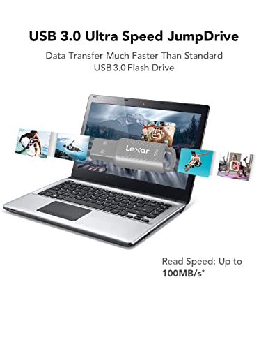 Image of Lexar V400 64GB USB 3.0 Flash Drive, Read Speed up to 100MB /s High Speed Reliable Thumb Drive, Portable Plug and Play USB Memory Stick for PC /Mac /Laptop /Desktop Computer /External Storage