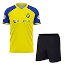 Ronaldo 7 Football Jersey with Black Shorts for (Kid's, Boy's& Men)(12-13Years,Multicolor-02) gallery image