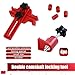Prywog 9 Piece Car Camshaft Clamp Locking Tool, Cam Engine Timing Sprocket Gear Locking Tool Kit, Car Generator Accessories, Universal for Most Cars (Red)