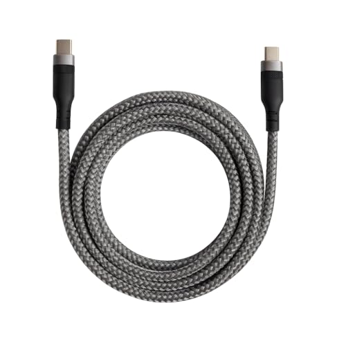 Cabo USB-C para USB-C 3 Metros 60W Carregamento Rápido Reforçado