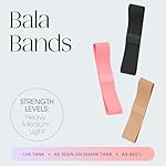 Bala Booty Bands Resistance Bands for Women & Men - Elastic Exercise Bands for Working Out - Wrist, Ankle, Legs & Booty Bands - Workout Resistance Bands for Yoga, Pilates, Strength Training - Image 3