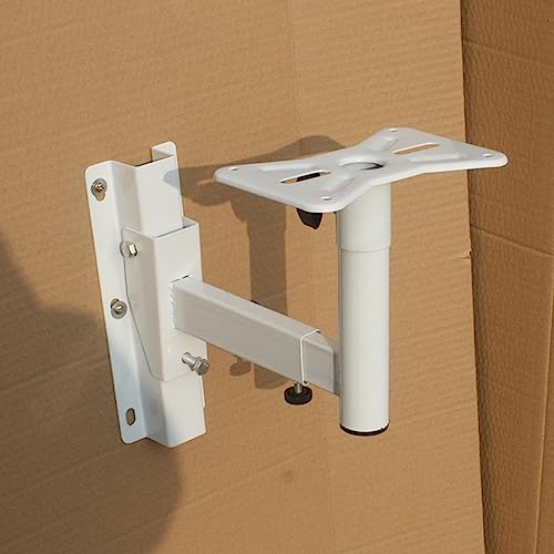 Soporte universal blanco para proyector, soporte de pared para proyector, bandeja para altavoz miniatura 5
