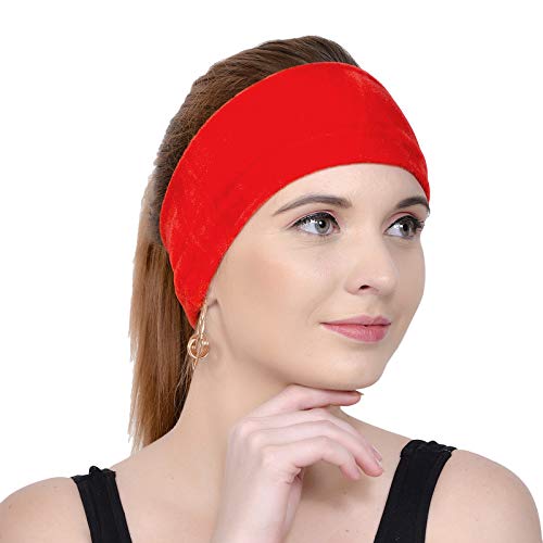Soft Velvet Fabric headband - Ideal for Running, Yoga, Aerobics, Gyming, Dance, Excersice for Women & Girls