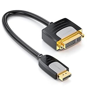 deleyCON 0,15m DisplayPort naar DVI Adapter – Full HD 1080p60Hz WUXGA HDCP EDID – DP Male naar DVI Female