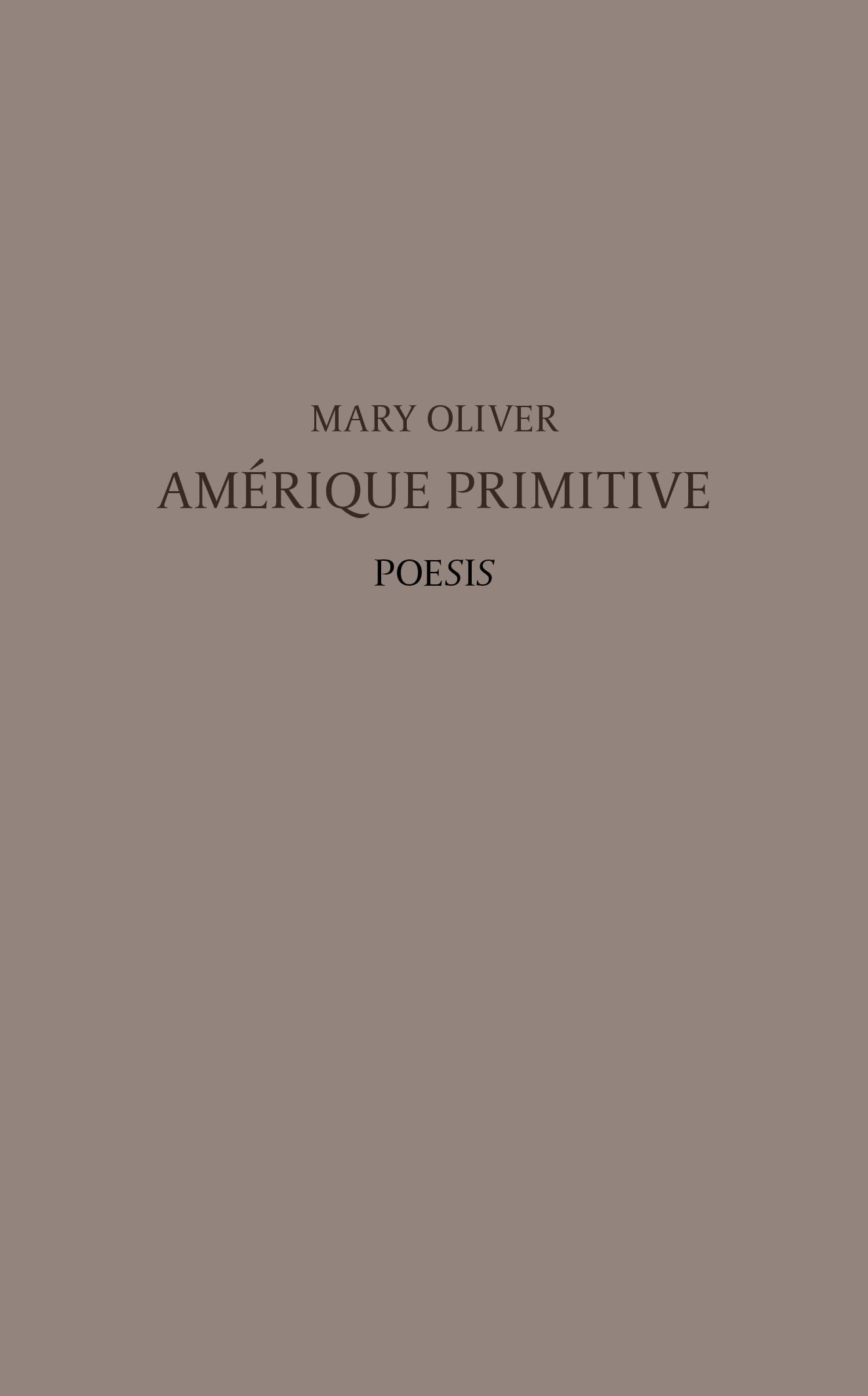 Amérique primitive