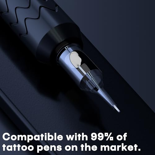 Poseidon Tattoo Cartridge Needles 50Pcs Assorted Mixed Size 12 Round Liner Shader Magnum Curved/Round Mag 5rl 7rl 9rl 5rs 7rs 9rs 15m1 21m1 15cm 21cm Disposable Membrane Tattoo Needles for Makeup - Thumbnail 6
