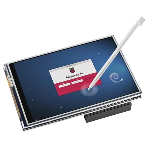 Jun-Saxifragelec Touch screen da 3,5 pollici per Raspberry Pi 5 (custodia non inclusa)