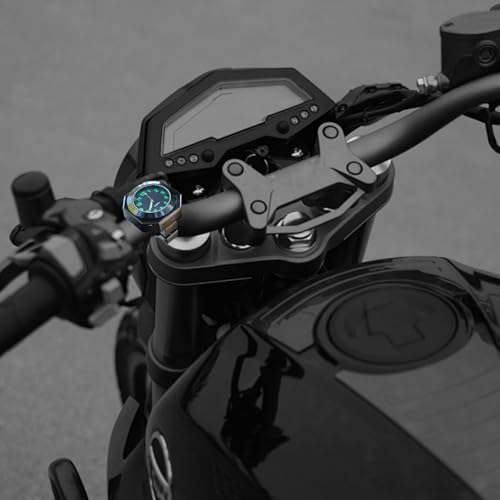 Reloj de motocicleta digital y portátil resistente al agua para manillar 4