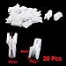 uxcell 20Pcs White Car Instrument Panel Dashboard Plastic Retainer Clip