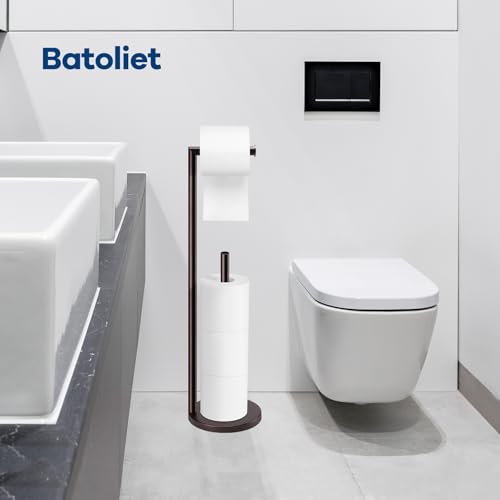 image for Batoliet Toilet Paper Holder Stand,Toilet Paper Holder Free Standing,B