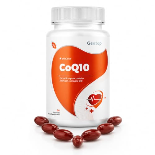 Coq10 200mg Softgels Ubiquinol Supplement,Ultra Nutritional Coenzyme q10