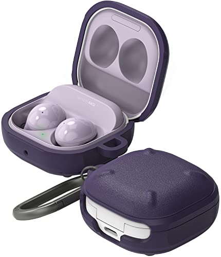 �yRingke�zGalaxy Buds FE/Buds 2 Pro/Buds 2/Buds Live/Buds Pro �P�[�X ONYX TPU �M�����N�V�[ �o�b�Y2 �ϏՌ� �ی� ���C�����X�[�d (�J���r�i�t��) - Purple