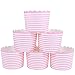 Produktbild Webake Muffinförmchen Papier 50 Stück Muffin Papierförmchen Cupcake Formen Papier Muffins Backformen in Rosa Streifen Förmchen