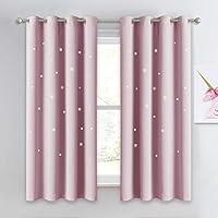 Algopix Similar Product 20 - NICETOWN Star Curtain for Girls Room 