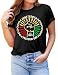 MAIHUN Juneteenth Shirt for Women 1865 Celebrate Freedom Celebrating Tshirt Black Culture Tee Tops