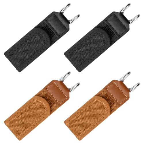 Lot de 4 Ceinture Sans Boucle Homme et Femme, Ceinture Élastique Ajustable avec Crochet Métallique, Ceinture Tactique Invisible pour Jeans, Pantalon, Travail et Sport – vue 7