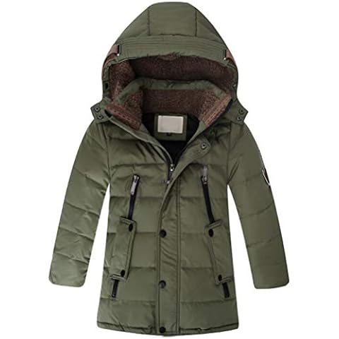 Vogstyle Boy's Mid Long Down Jacket Cover