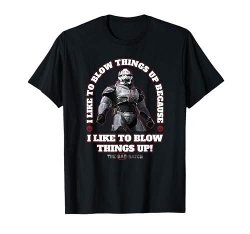 T-shirt Star Wars Wrecker Bad Batch vêtement geek imprimé pour collectionneur