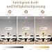 ZMH Pendelleuchte Esstisch Hängelampe LED: 40CM Weiß Hängend Lampe Dimmbar Hängeleuchte Design Esszimmerlampe Modern Esstischlampe mit Fernbedienung Pendellampe für Wohnzimmer Schlafzimmer Küche