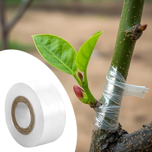 Image of QfwdfcTrenz Grafting Tape, 3cm x 150M Stretchable Garden Plants Repair Budding Tapes Nursery Sealing Tapes Grafting Clear Film Garden Hand Tools for Fruit, Floral, Tree and Plants