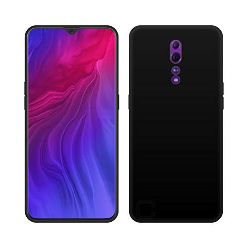 Image of Case Creation for Samsung Galaxy A70s 2019 Back case, Samsung Galaxy A70s Slim Flexible Smart Look case with 360 Camera All Angle Protection (Pure Black)
