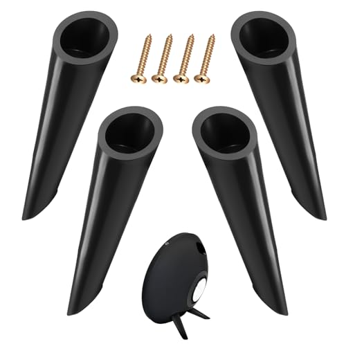 Image of Replacement Legs for Harman Kardon Onyx Studio 1 and 2 Speakers, 4 Pcs (2 Pairs) Black Stand Set with Screws, Provide a Stable and Secure Base, Make The Speakers Look Neat Outside