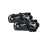 【Tecnología Bluetooth Avanzada】FX8 AIR intercomunicador moto 5.0 Bluetooth con alta compatibilidad y estabilidad.Hable con 2 jinetes al mismo tiempo dentro de 1000m.Se puede emparejar con la mayoría de dispositivos Bluetooth y conectarse a otro marca intercomunicador,Puede emparejar 2 móvil o un móvil y un intercomunicador.