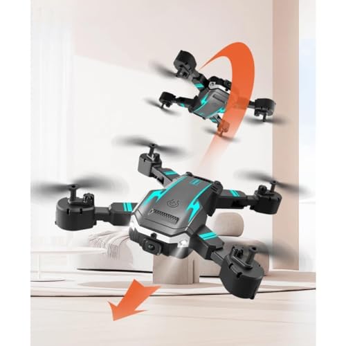 Image of Heattack Olly'S-Drone-With-4K-Camera-Wifi-FPV-1080P-HD-Dual-Foldable-RC-Drone-Altitude-Hold-Headless-Mode-Visual-Positioning-Auto-Return-App-Control-Multicolor-4 (DN5)