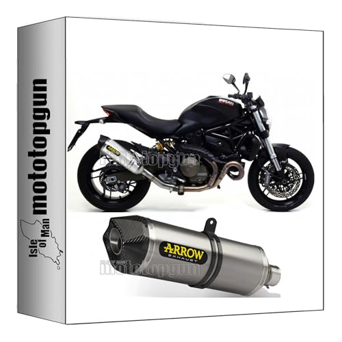 Silencieux moto Arrow embout carbone Ducati Monster 821 2014-2016