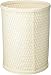 Chelsea Collection Decorator Color Round Wicker Wastebasket R426WH