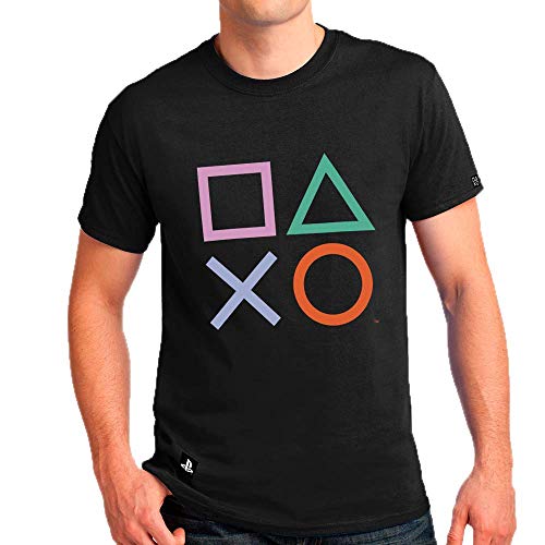 Camiseta Casual, Sony Playstation, Preto, G, Adulto Unissex