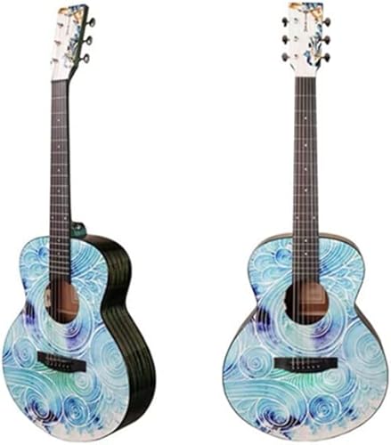 YYFANG - Guitarra folclórica, excelentes características de resonancia, amplio rango dinámico, calidad de sonido suave y brillante, excelente