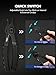Orion Motor Tech 10pc Snap Ring Pliers Set, Internal & External Circlip Pliers With Bent & Straight Pliers, Hook Pick, Heavy Duty Removal Tool, Storage Case & Gloves